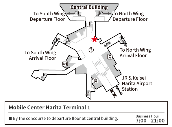 成田机场 第1航站楼 地下1楼 地图